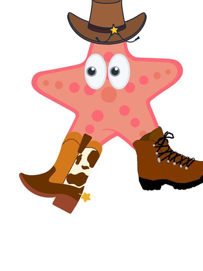 Patrick Star Cowboy Boots Funny Hoodie