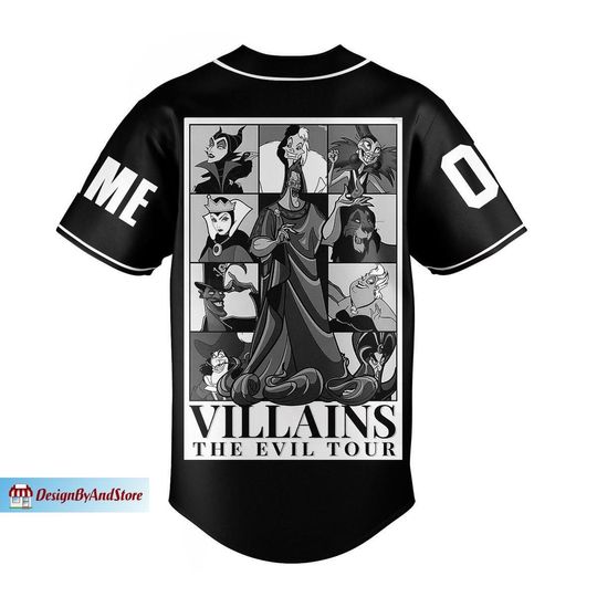 Evil Queen Baseball Shirt, Evil Queen Jersey, Disney Villain Baseball Jersey