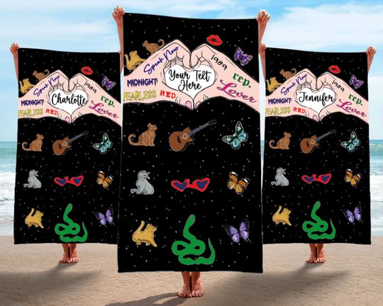 Vacation Gift, Nice Images Towel, Valentine's Day, Concert Towel