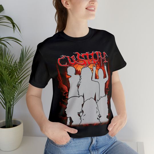 Custom Bootleg Shirt, Black Metal Shirt, 90s Bootleg Shirt