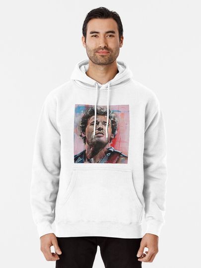 Bruce Springsteen painting Pullover Hoodie