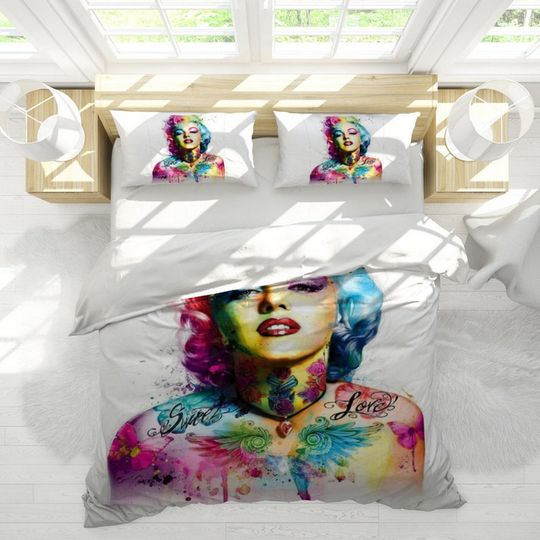 80s MADONNA COLLAGE Style Bedding Set - Celebrity Beding Set