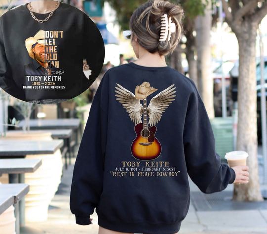Toby Keith 2 Sided Shirt, Toby Keith Memorial Shirt