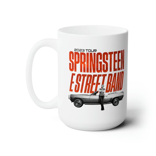 15oz Bruce Springsteen Mug, The Boss, E Street Band, Rock Mug