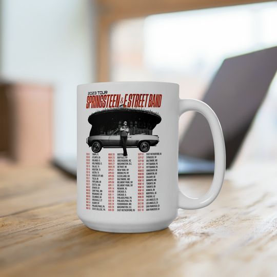 15oz Bruce Springsteen Mug, The Boss, E Street Band, Rock Mug