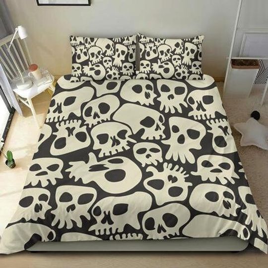 Skull Bedding Set, Monster Bedding Set