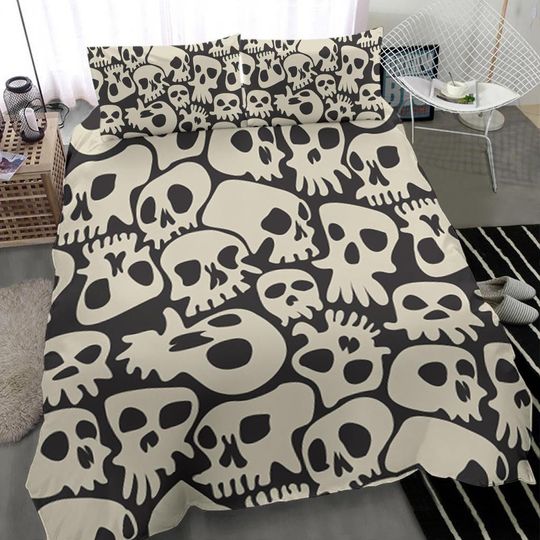 Skull Bedding Set, Monster Bedding Set