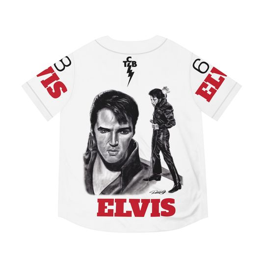 The King Rock And Roll Elvis Presley Baseball Jersey
