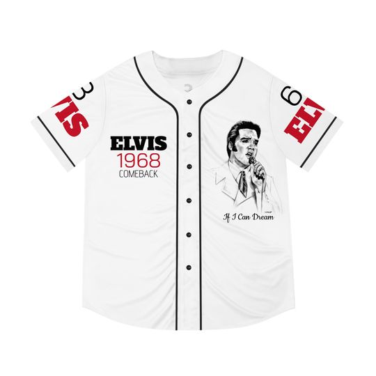 The King Rock And Roll Elvis Presley Baseball Jersey