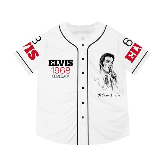 The King Rock And Roll Elvis Presley Baseball Jersey