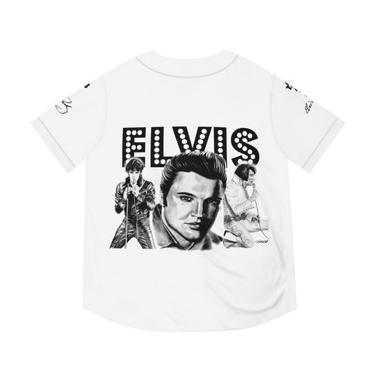 The King Rock And Roll Elvis Presley Baseball Jersey