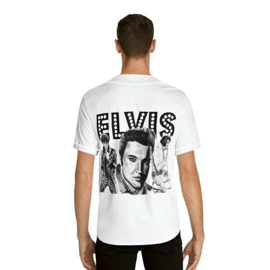 The King Rock And Roll Elvis Presley Baseball Jersey