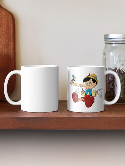 Jiminy Cricket angry with pinocchio Coffee Mug