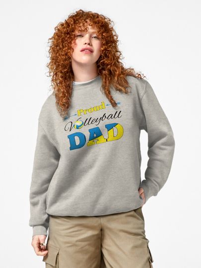 Volleyball Dad Pullover Sweatshirt