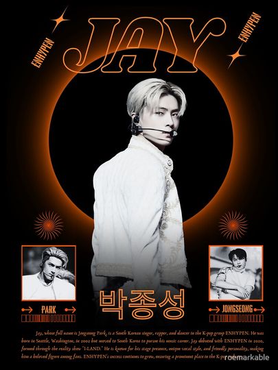 Enhypen Jay (Orange Blood Inspired) Pullover Hoodie