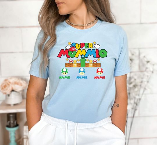 Personalized Super Mommio Shirt, Mothers Day Gift Tshirt