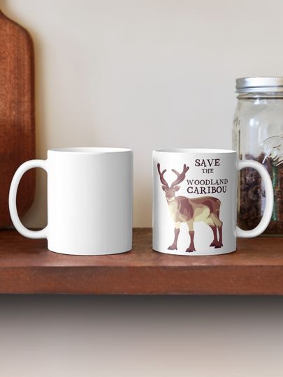 Save The Woodland Caribou Coffee Mug