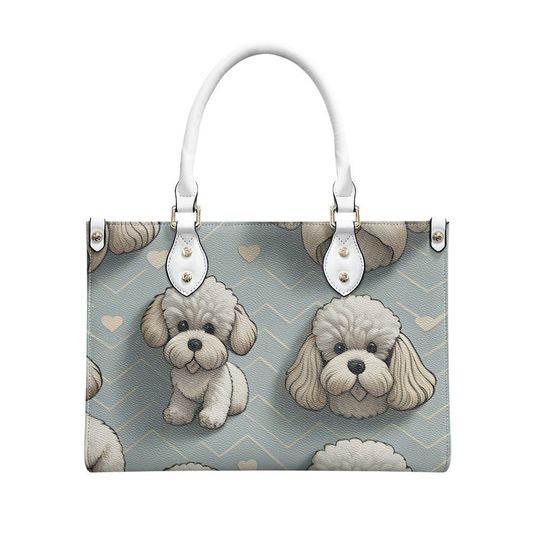 Bichon Leather Bags, Dog Lover Gift