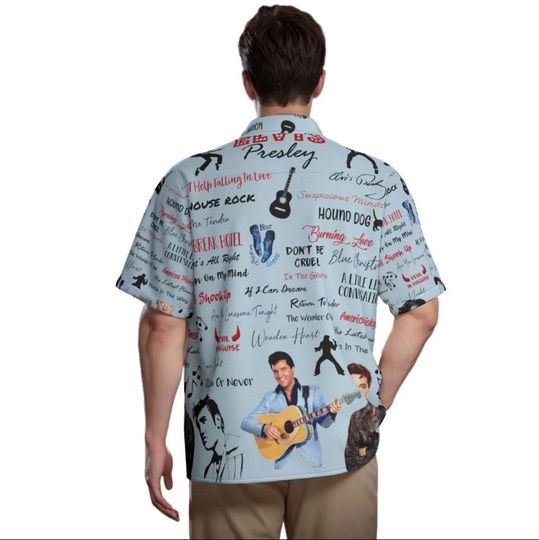 Elvis Presley King of Rock n Roll Hawaiian Shirt