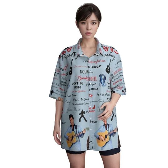 Elvis Presley King of Rock n Roll Hawaiian Shirt