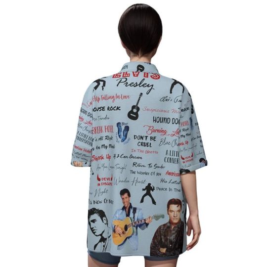 Elvis Presley King of Rock n Roll Hawaiian Shirt