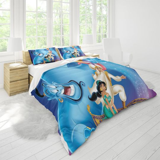 Princess Jasmine Bedding Set, Aladdin Bedding Set, Bedding Set