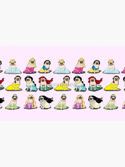 Pug Princesses Version 2 Coffee Mug