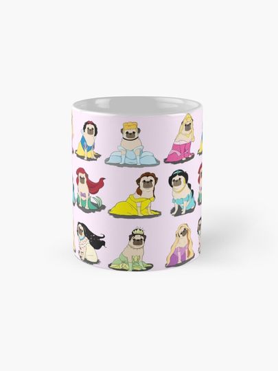 Pug Princesses Version 2 Coffee Mug