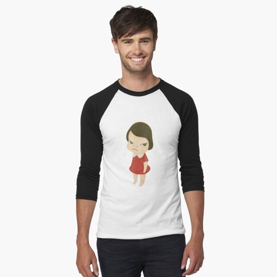 yoshitomo nara Baseball ¾ Sleeve Tee