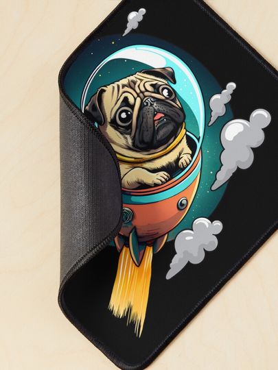 Pugs In Space Mouse Pad