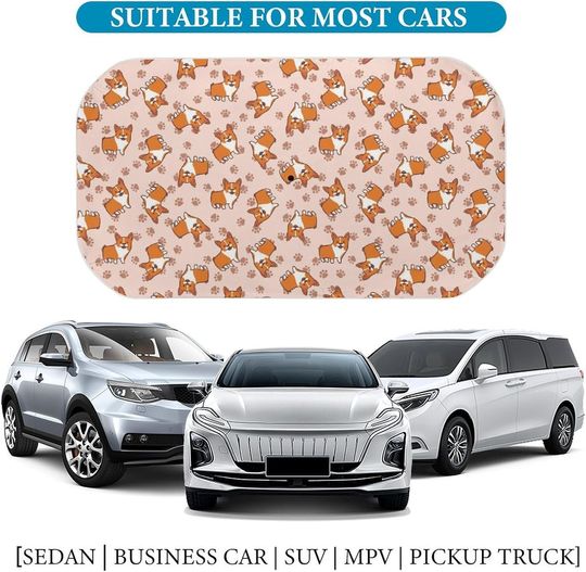 Corgi Car Sunshade, Corgi Lovers Gifts
