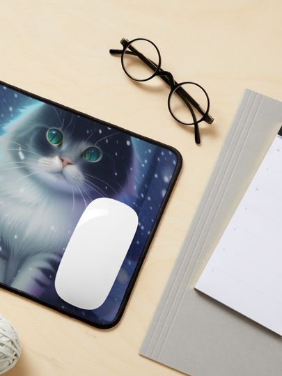 Hello kitty winter | Cat Christmas Mouse Pad