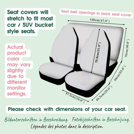 Cottagecore Floral Car Seat Cover