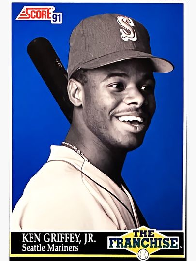 Ken Griffey Jr Canvas, Gift for baseball fan