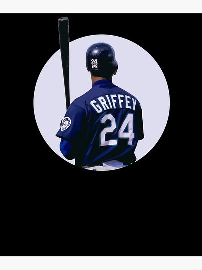 Ken Griffey Jr Canvas, Gift for baseball fan