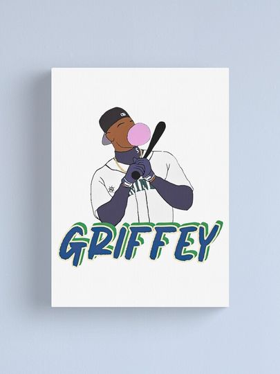 Ken Griffey Jr Canvas, Gift for baseball fan