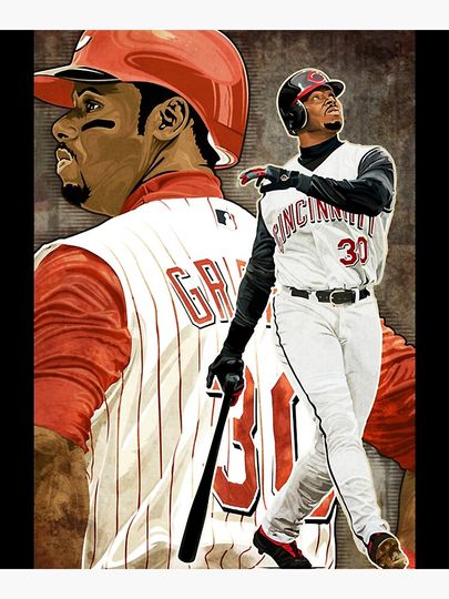 Ken Griffey Jr Canvas, Gift for baseball fan