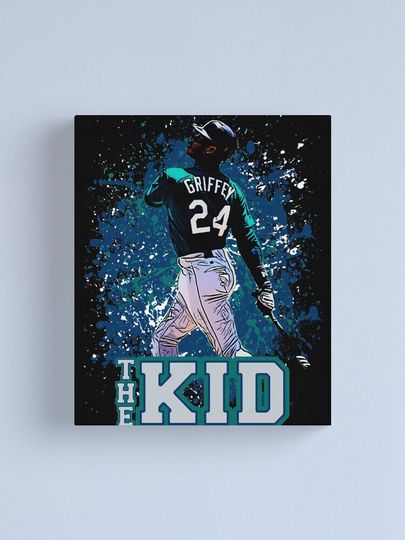 Ken Griffey Jr Canvas, Gift for baseball fan
