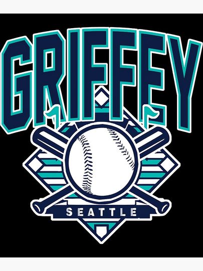 Ken Griffey Jr Canvas, Gift for baseball fan