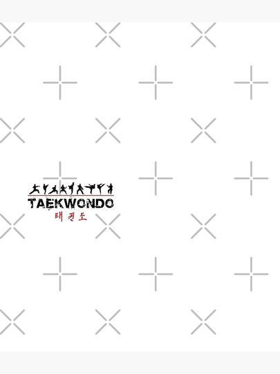 Taekwondo Text and Fighters Backpack