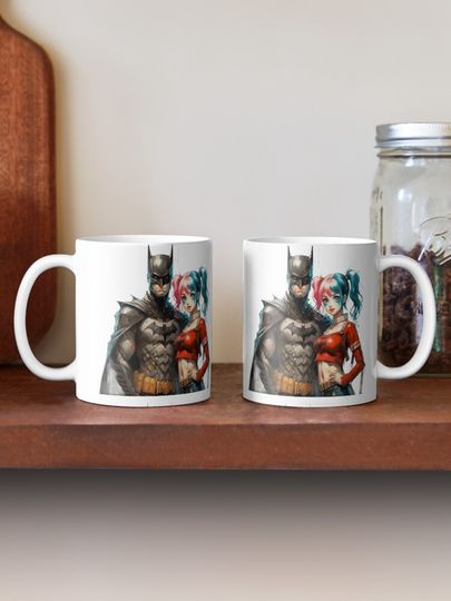 Batman and Harley Quinn Coffee Mug