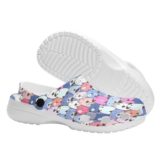Dog Print Clogs, Animal Print