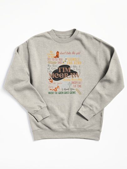Tim McGraw Lyric Pullover Sweatshirt