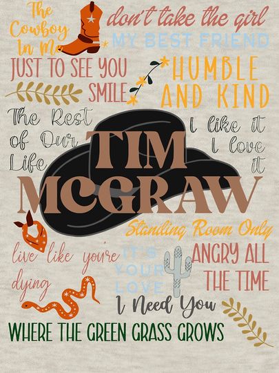 Tim McGraw Lyric Pullover Sweatshirt