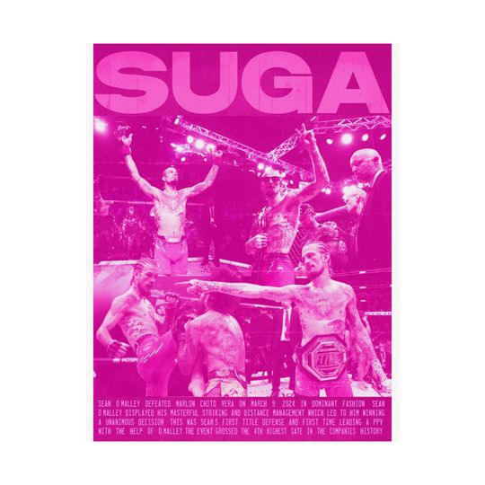 Suga Sean O'Malley Matte Vertical Posters