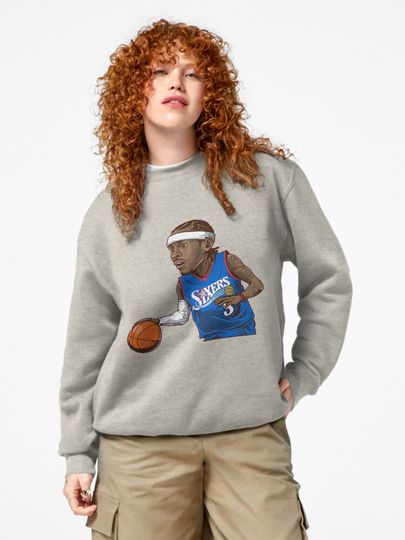 Allen Iverson Art Chibi Pullover Sweatshirt