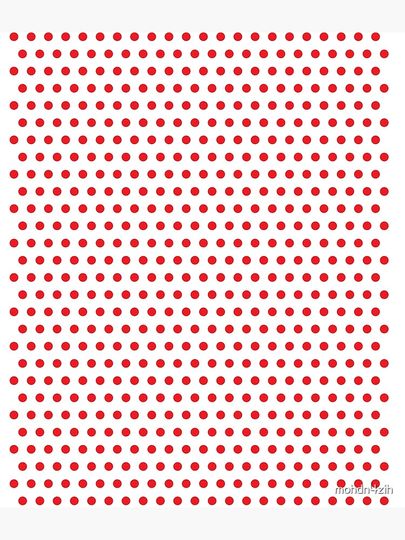 Red on White Polka Dot Face Mask Backpack