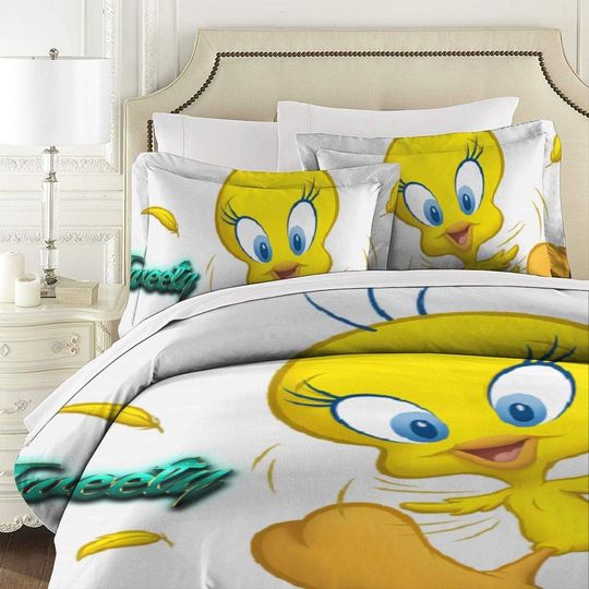 Knncch Tweety Bird Bedspread-Bedding Set