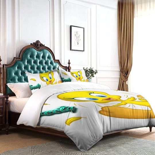 Knncch Tweety Bird Bedspread-Bedding Set