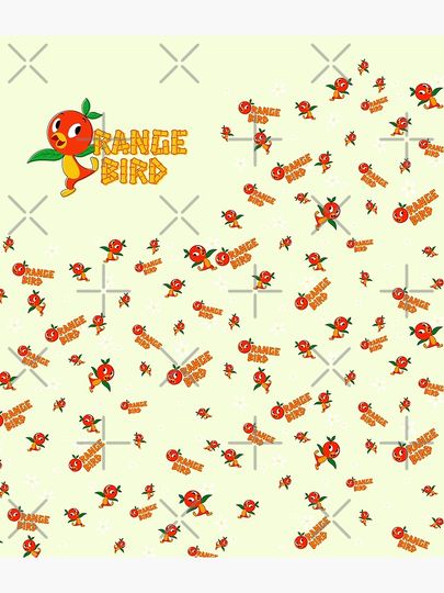 Vintage Orange Bird Backpack